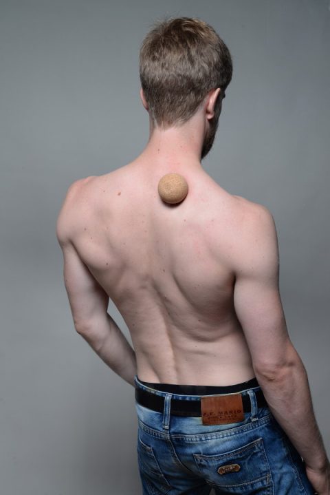 In This Position You Will Be Massaging The Middle And Lower Part Of Your Trapezius As Well Levator Scapula It Is Not